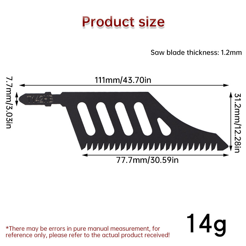 নির্ভুল কাটার জন্য B17B T142HB-5PCS কার্ভড জিগস ব্লেড, টি-শ্যাঙ্ক ফ্লাশ কাটিং রিপ্লেসমেন্ট ব্লেড।