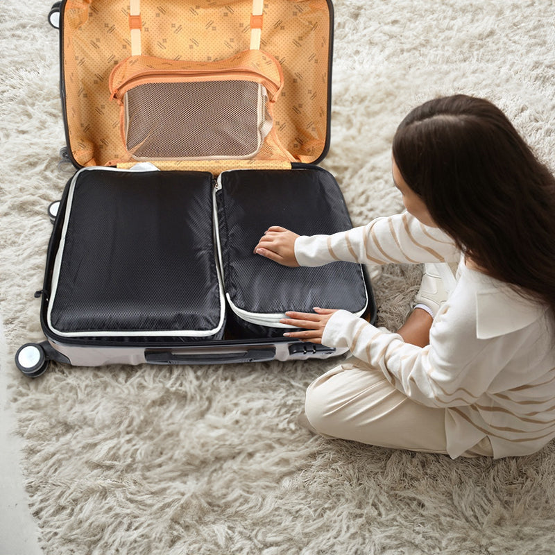 旅行用圧縮パッキングキューブ – 超軽量、拡張可能、荷物の整理に最適