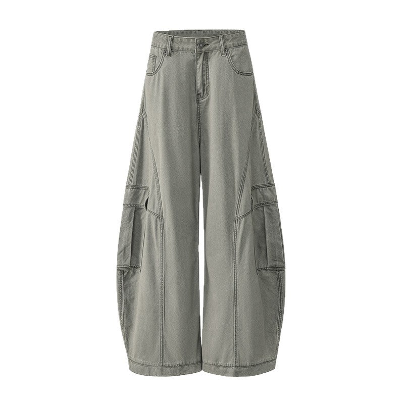Women's Pants Wide Leg Denim Trousers with Cool Style and Summer Loose Fit