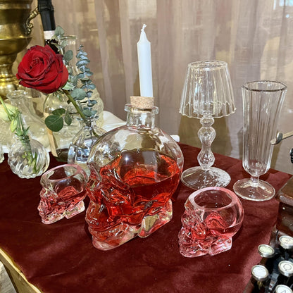 2-پیس سکل ڈیکنٹر سیٹ - 750ml کرسٹل وائن ڈیکنٹر