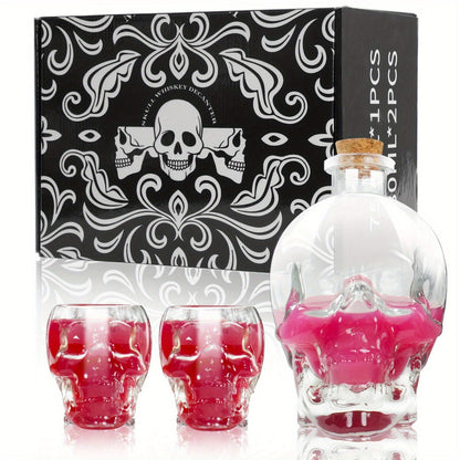 2-پیس سکل ڈیکنٹر سیٹ - 750ml کرسٹل وائن ڈیکنٹر