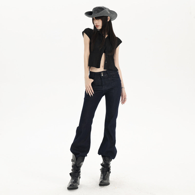 Women's Slimming Denim Pants Low Waist Casual Versatile Original Denim Trousers