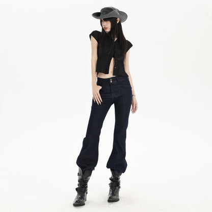 Women's Slimming Denim Pants Low Waist Casual Versatile Original Denim Trousers