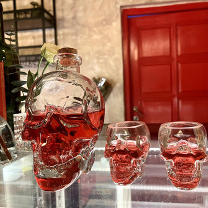 2-پیس سکل ڈیکنٹر سیٹ - 750ml کرسٹل وائن ڈیکنٹر