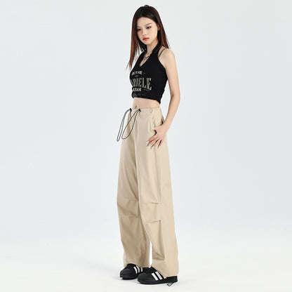Women's Trousers Work Pants with Slimming and Loose Fit Elegant Straight Leg Casual Pants