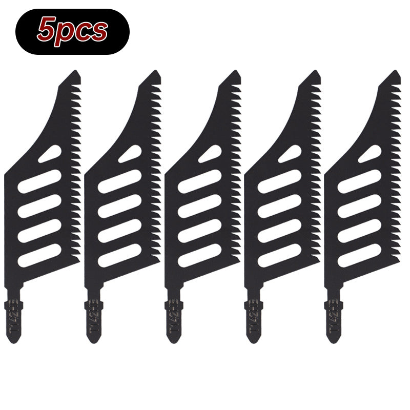 নির্ভুল কাটার জন্য B17B T142HB-5PCS কার্ভড জিগস ব্লেড, টি-শ্যাঙ্ক ফ্লাশ কাটিং রিপ্লেসমেন্ট ব্লেড।