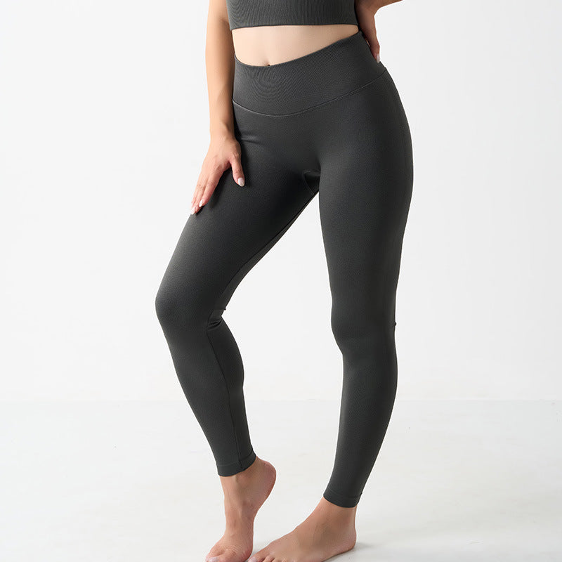 Hochelastische lange Hosen Damen Butt-Lifting Fitnesshosen