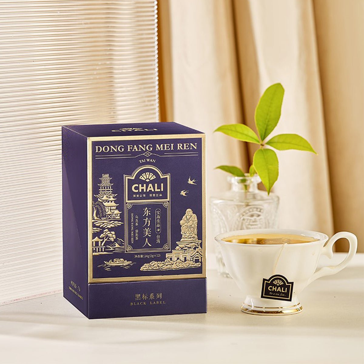 بلیک لیبل اولونگ ٹی سیریز - ڈونگ فینگ می رین 24g (12 ٹی بیگ)